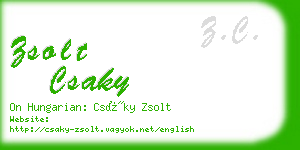 zsolt csaky business card